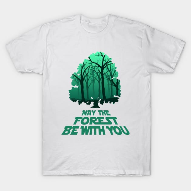 May The Forest Be With You - Wicked Design T-Shirt by Frontoni